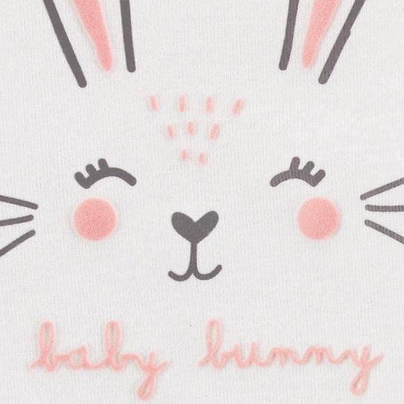 CARTER’S Baby Girls Cotton Bunny Size 3mos - Picture 3 of 6